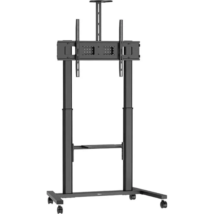 Vogel`s Essential T1041 Trolley für 65-110 Zoll TVs, mobiler TV-Ständer mit Rollen, silber