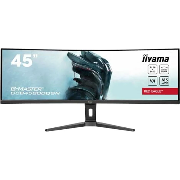 iiyama G-MASTER Red Eagle GCB4580DQSN-B1 Curved Monitor 45" DQHD 165Hz USB-C Dock HDR400 FreeSync schwarz – Bild 3
