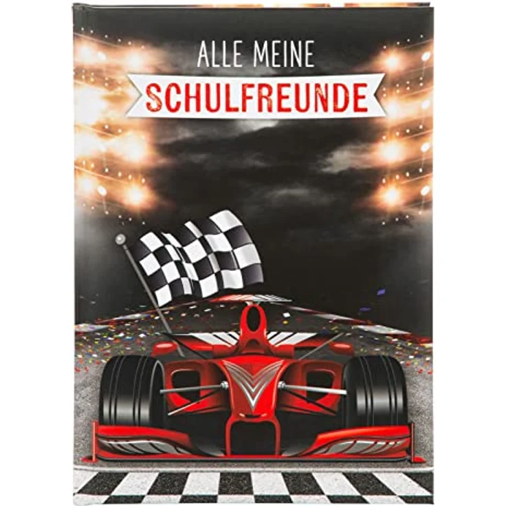 goldbuch 43 089 Racing Champion Freundebuch, Poesiealbum mit Rennwagen-Motiv, 84 illustrierte Seiten, mehrfarbig, Maße 15 x 21 x 1,5 cm – Bild 1
