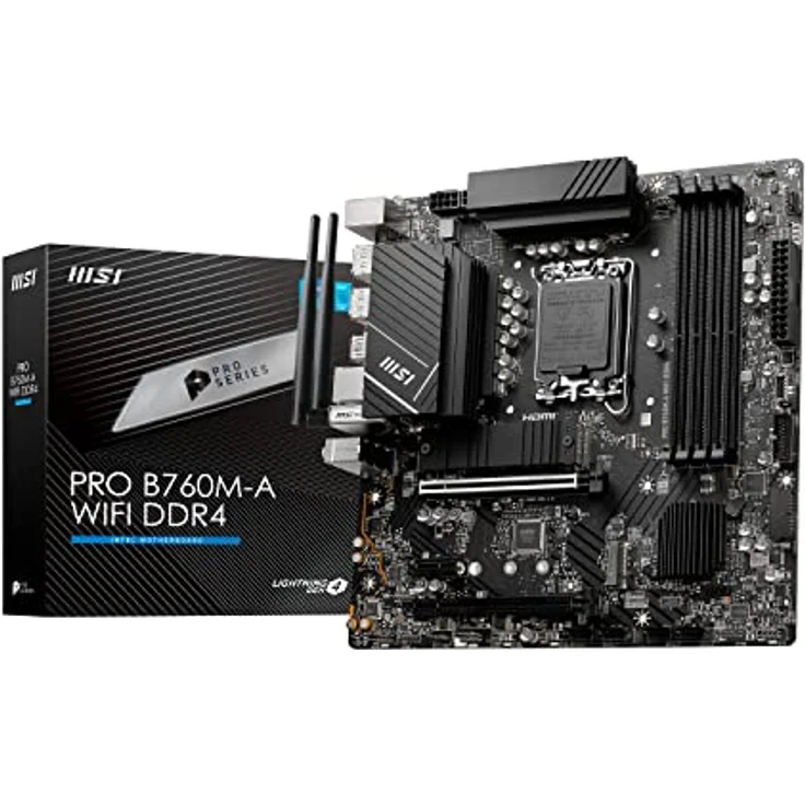 MSI Intel-Mainboard, Schwarz, M-ATX – Bild 1