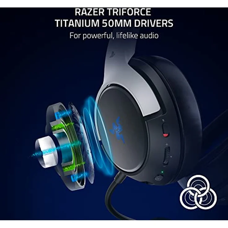 Razer Kaira Pro HyperSpeed - Kabelloses Multiplattform-Gaming-Headset mit Haptik (Razer HyperSpeed Wireless, HyperSense Haptik, Integriertes Hybrid-Mikrofon, TriForce Titanium 50mm Treiber) Schwarz – Bild 4