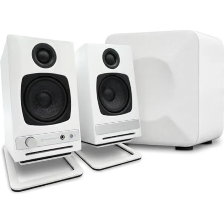 Audioengine Powered Bookshelf Speakers HD3 Regallautsprecher weiß – Bild 4