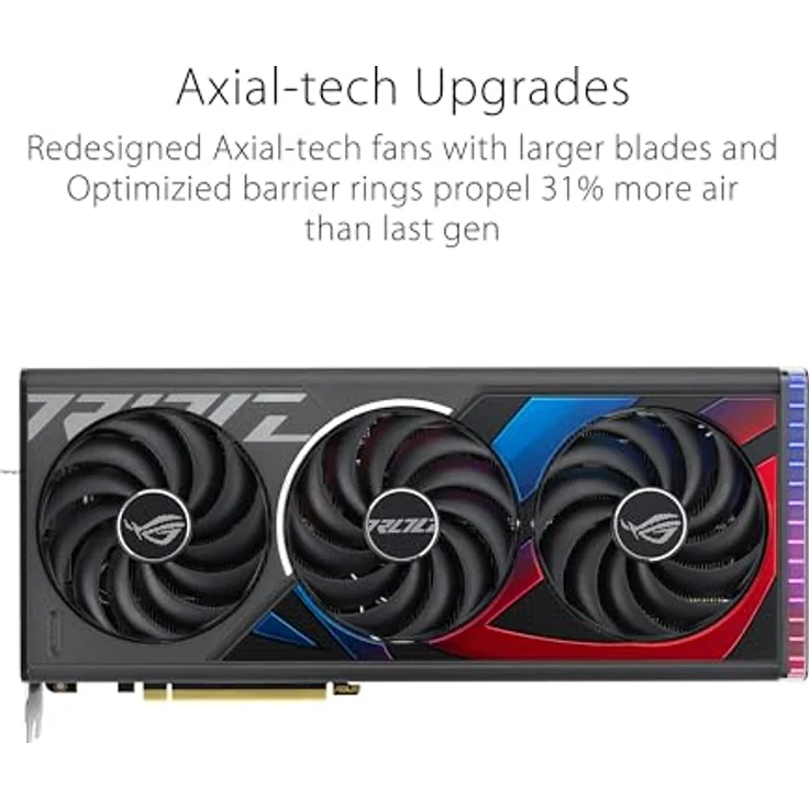 ASUS ROG Strix GeForce RTX 4070 Ti SUPER 16GB GDDR6X OC Edition Gaming Grafikkarte, ROG-STRIX-RTX4070TIS-O16G-GAMING) – Bild 3