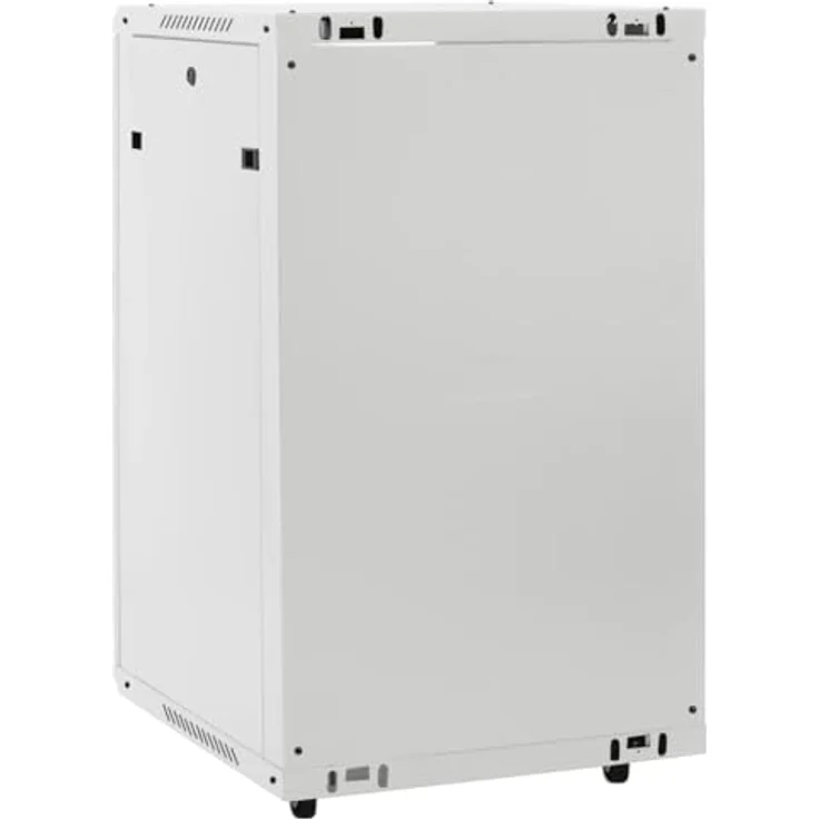 vidaXL Netzwerkschrank 18U, 19" IP20, abschließbar, Grau, 60x60x100 cm, aus kaltgewalztem Stahl – Bild 7