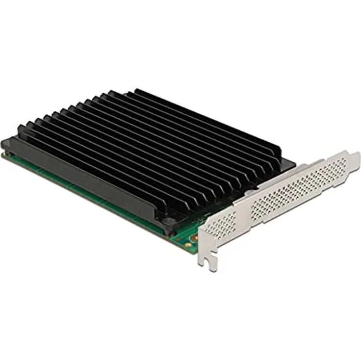 Delock PCI Express x16 Karte zu 4 x intern NVMe M.2 Key M mit Kühlkörper