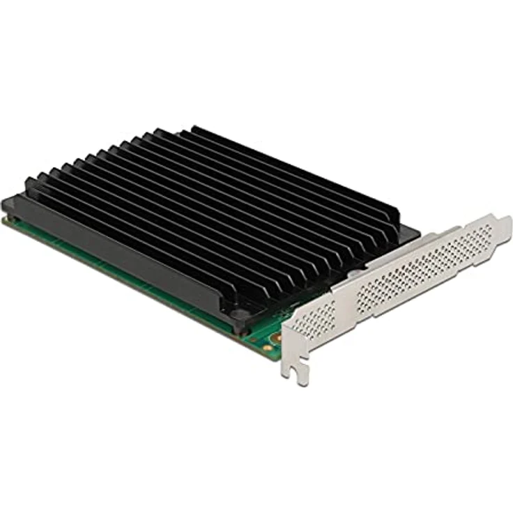 Delock PCI Express x16 Karte zu 4 x intern NVMe M.2 Key M mit Kühlkörper – Bild 1