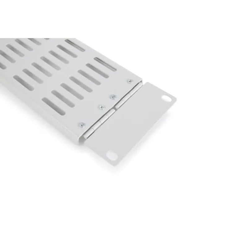 DIGITUS 19 Zoll Blindabdeckung mit Lüftungsschlitzen & Scharnier, modular einsetzbar, 2HE – Bild 5