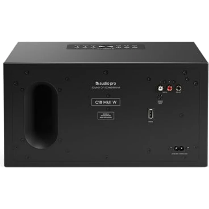Audio Pro C10 MkII W, Streaming-Lautsprecher mit WLAN, Chromecast, Bluetooth und Airplay 2, Multiroom System, Schwarz – Bild 4