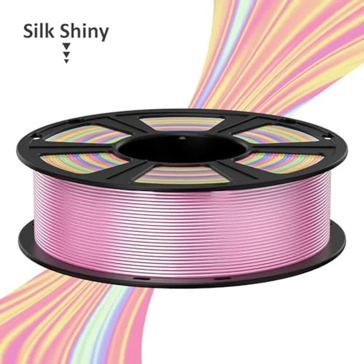 GEEETECH PLA Filament 1,75mm Silk Lila, 3D-Druckmaterial, 1kg Spule, vakuumverpackt, hohe Präzision – Bild 5