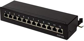 LogiLink NP0019B, 12 Port Patch-Panel CAT 6a