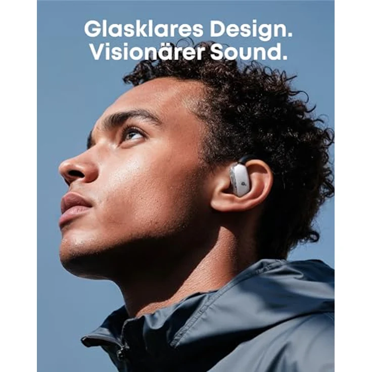 soundcore V40i, Open-Ear Kopfhörer mit verstellbaren Ohrbügeln, Kabellose Earbuds, 2X tiefer Bass, IP55, 21h Spielzeit, KI-optimierte Anrufe, Bluetooth 5.4, transparentes Case – Bild 2