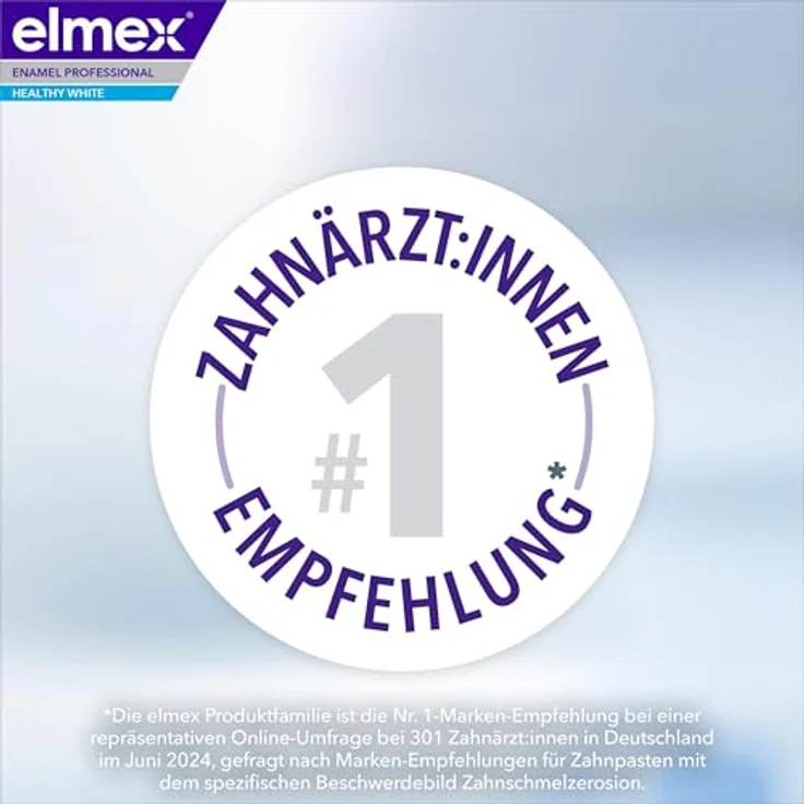 elmex Zahnpasta Opti-Schmelz Professional Weiss-Schmelz, 75ml - Remineralisierung, bis zu 3 Nuancen weißere Zähne, stark gegen Verfärbungen – Bild 4