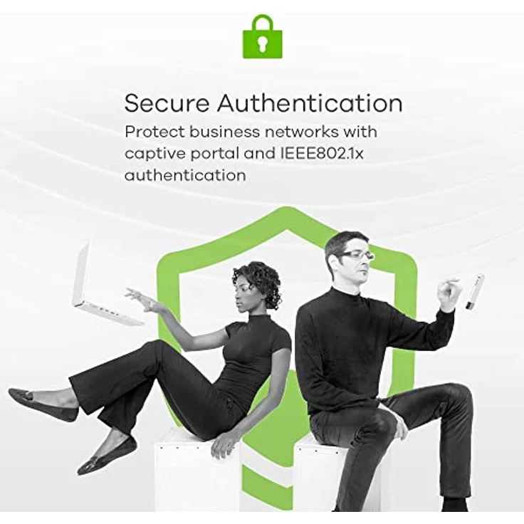 Zyxel Cloud WiFi6 AX1800 AP (802.11ax Dual-Band)| Dual 2x2 MU-MIMO, Unterstützung für Captive Portal & IEEE802.1X| NebulaCloud oder Standalone [NWA90AX] – Bild 4