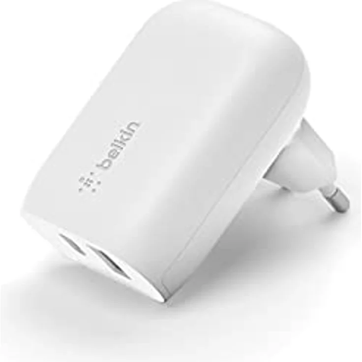 Belkin Dual Netzladegerät 37W USB-C 25W PD + USB-A WCB007vfWH – Bild 2