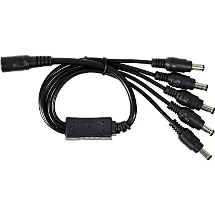 1 x 5 Power Splitter Kabel für DVR und Überwachungskameras
