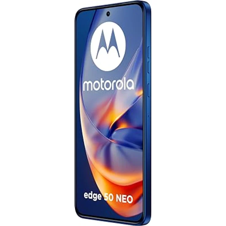 Motorola Edge 50 Neo (8/256GB, Sony LYTIA™ 700C Kamera, 6.36" POLED 120Hz Display, IP68, MediaTek MTK 24M, 4310mAh Akku, 68W Ladung, Android 14) in PANTONE Nautical Blue – Bild 4