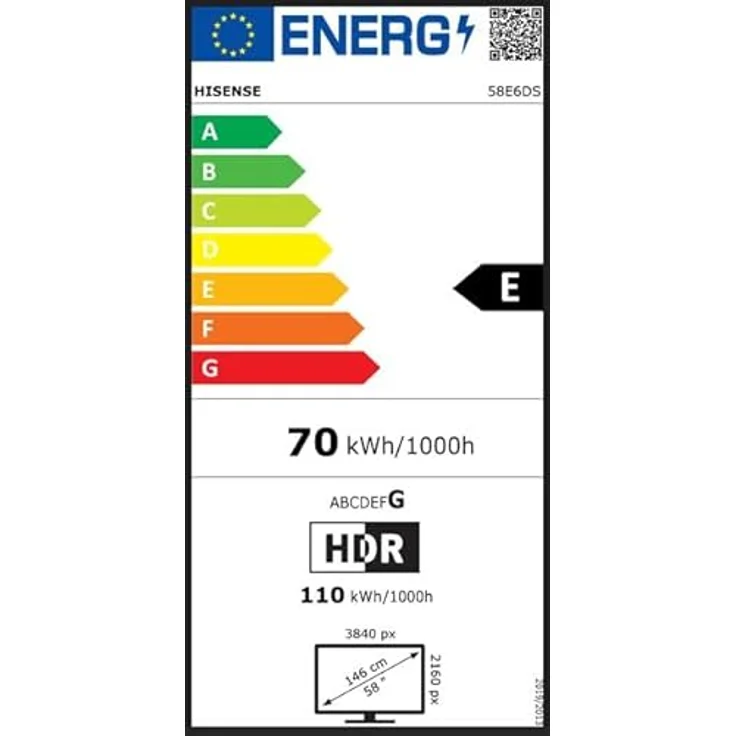 Hisense 58E6DS, UHD Smart TV 4K, 58 Zoll (147,3 cm), 3840 x 2160 Pixel, LED, WLAN, Schwarz – Bild 16