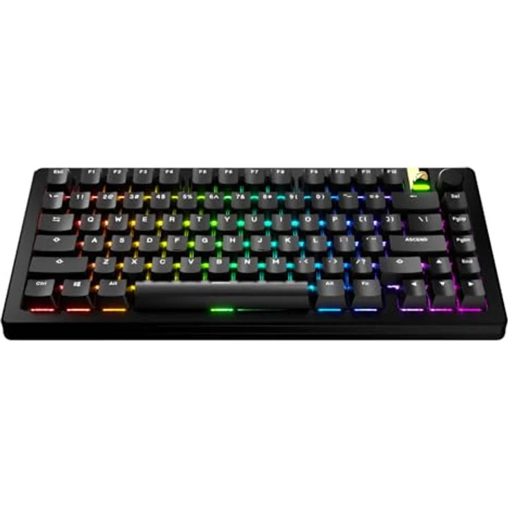 Glorious GPBT Basics Keycaps, ANSI Layout (US), PBT, Doubleshot - Classic Black – Bild 2