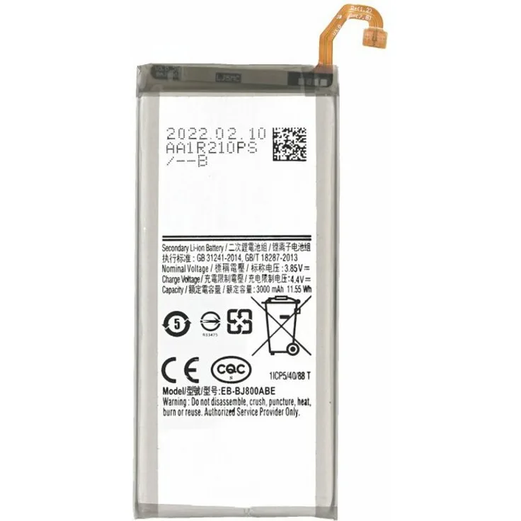 OTTO EB-BJ800ABE Akku für Samsung Galaxy J6 A6 (2018), 3000mAh Li-Ion Ersatzakku