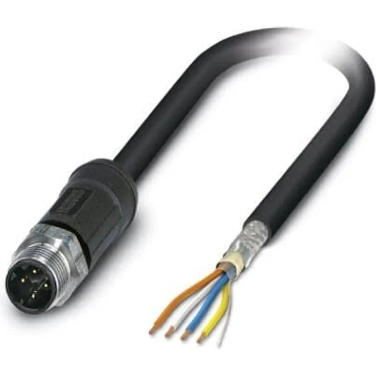 PHOENIX CONTACT VS-M12MSD/10.0-93X OD Netzwerkkabel, 10m Kabellänge, 4 Polig, 100 MBit/s, Schwarzgrau – Bild 2