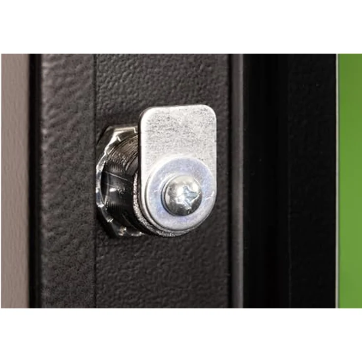 DIGITUS Glas-Ersatztür für Unique Netzwerkschrank, 20 HE, Sicherheitsglas mit Schloss und Schlüssel, Schwarz – Bild 4