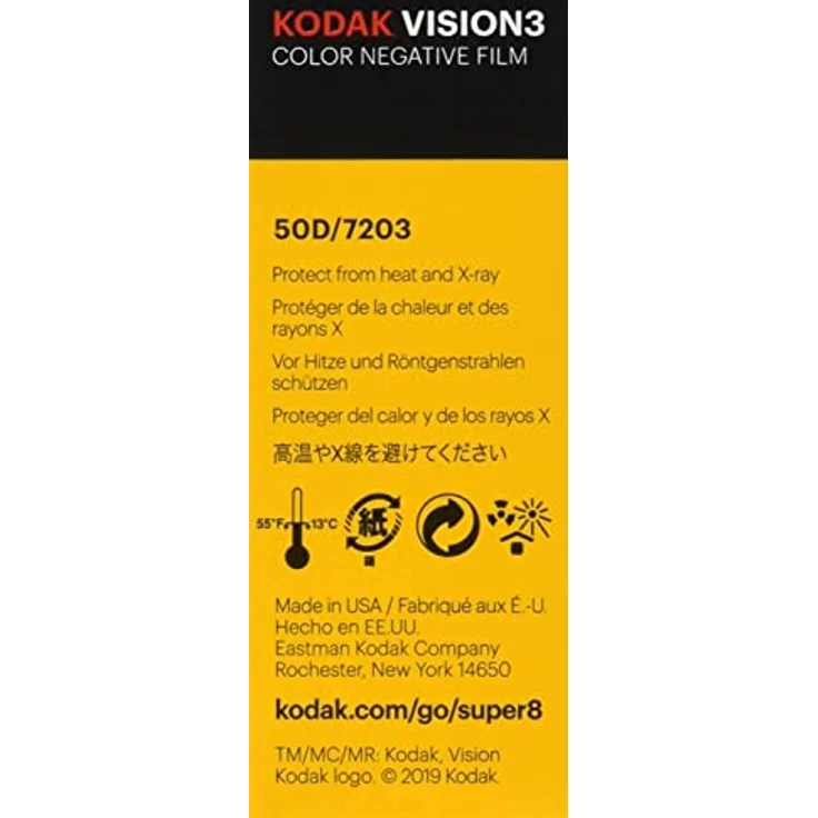 KODAK Vision3 Super 8 mm Farbe Negativ-Film 50D 7203, 1738053, 15,2 m – Bild 4