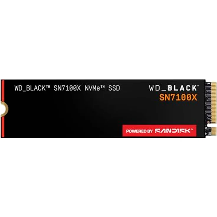 SanDisk WD_BLACK SN7100X SSD, NVMe M.2 2280, 4 TB, PCIe Gen4, bis zu 7.250 MB/s Lesegeschwindigkeit, offizielle ROG Xbox Ally-Lizenz – Bild 1