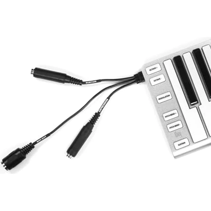 ESI Audiotechnik Xkey37, mobiler USB-MIDI-Controller mit 37 Tasten, Weiss – Bild 7