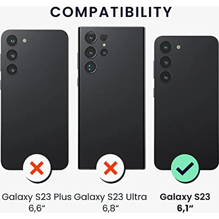 kwmobile Samsung Galaxy S23 Hülle - dünnes Silikon Case - stoßfeste Handyhülle - Kabelloses Laden - Brombeere – Bild 2