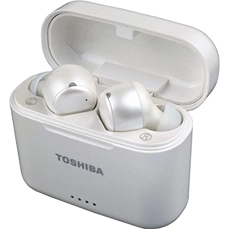 TOSHIBA RZE-BT1050EW True Wireless In-Ear-Bluetooth-Kopfhörer mit Active Noise Cancelling, Touch-Bedienfeld, IPX4-Schutz und Ladeetui, Perlweiß – Bild 1