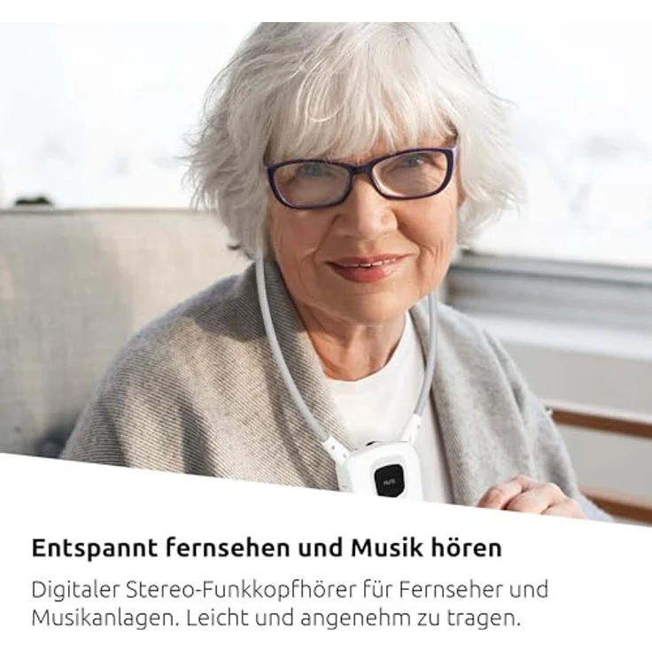 TechniSat STEREOMAN ISI 3 - kabelloser Stereo-Funkkopfhörer für Fernseher und Musikanlagen mit Dockingstation, weiß – Bild 2