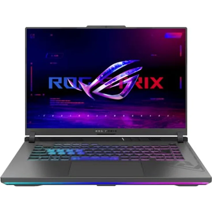 ASUS ROG Strix G16 Laptop | 16" FHD+ 165Hz/7ms entspiegeltes IPS Display | Intel Core i9-13980HX | 16 GB RAM | 1 TB SSD | NVIDIA RTX 4070 | Windows 11 | QWERTZ Tastatur mit 4-Zonen RGB | Eclipse Gray – Bild 1
