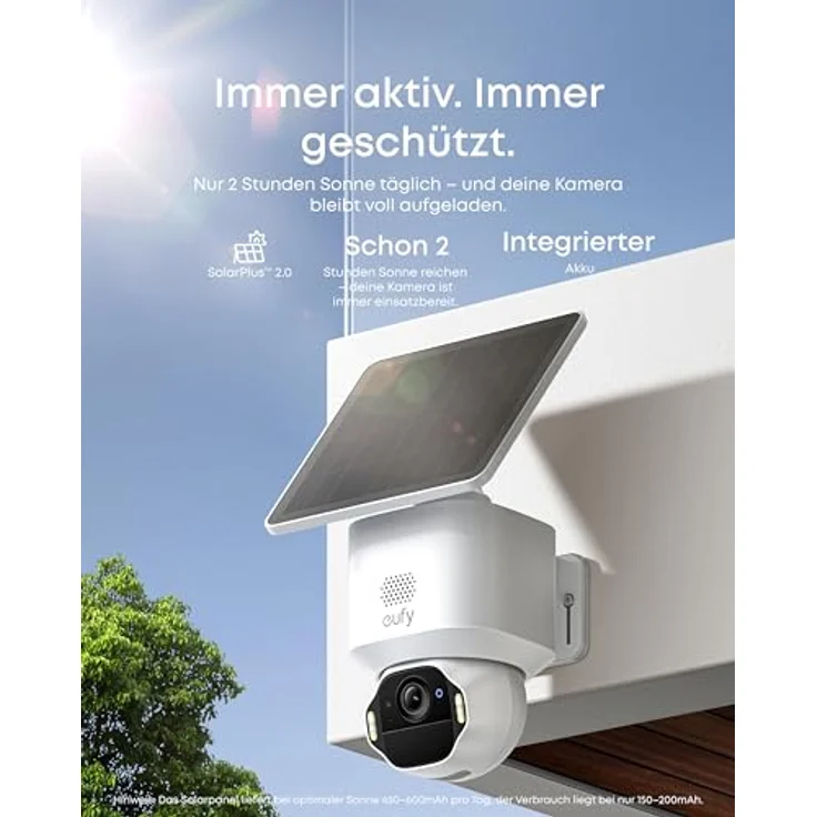 eufy SoloCam E42 (2-Cam Kit), 4K Überwachungskamera für außen mit HomeBase S380, Solar, KI-Bewegungstracking, Stroboskop, Schwenken & Neigen, Gesichtserkennung, lokalem Speicher bis 16TB, kabellos – Bild 5