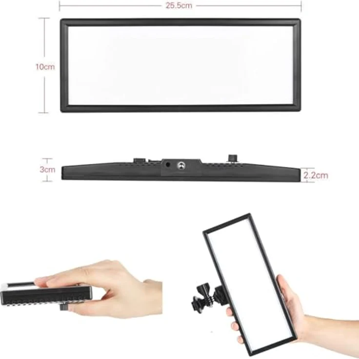 VILTROX L132T LED Videoleuchte Video Licht Pad On-Kamera 3300K-5600k Farbtemperatur Fotoleuchte für Canon Nikon Sony DSLR Kameras Videokameras(ohne Batterie) – Bild 6