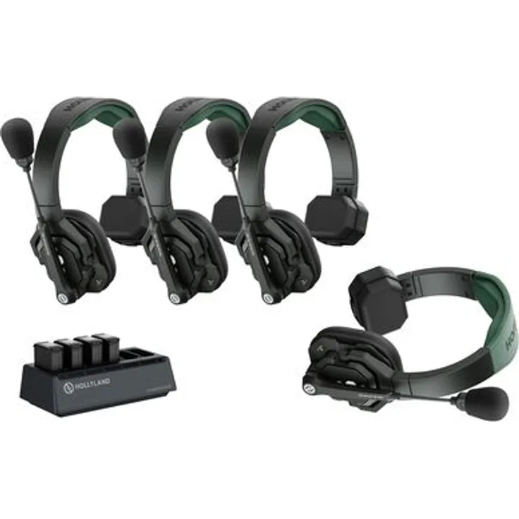 Hollyland Solidcom SE Pro 4S, Drahtloses Master-Headset mit Dual-Mic Geräuschunterdrückung, 1,9 GHz Frequenz, Reichweite 400m, Ein-Ohr-Version, Staub- und wasserfest