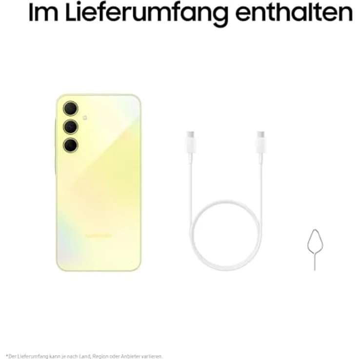 Samsung Galaxy A35 (256 GB, Awesome Lemon, 6.60", SIM + eSIM, 50 Mpx, 5G), Smartphone, Gelb – Bild 5