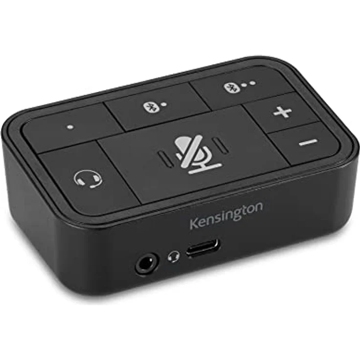 Kensington K83300WW, 3-in-1 Pro-Audio-Headset-Schalter für kabelgebundene und kabellose Headsets, kompatibel mit Microsoft Teams, Google Meet, Zoom, USB-C/USB-A/3,5 mm – Bild 1