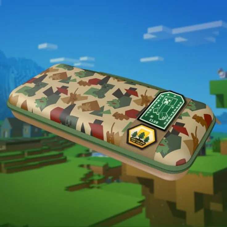 Turtle Beach PlayTrek™ Reisetasche - Minecraft™ Great Outdoors für Nintendo Switch 2, inklusive 2 Minecraft™ Klettpatches, PU-Kunstleder, gepolsterte Innenlasche, Stauraum für 12 Spielkarten – Bild 10