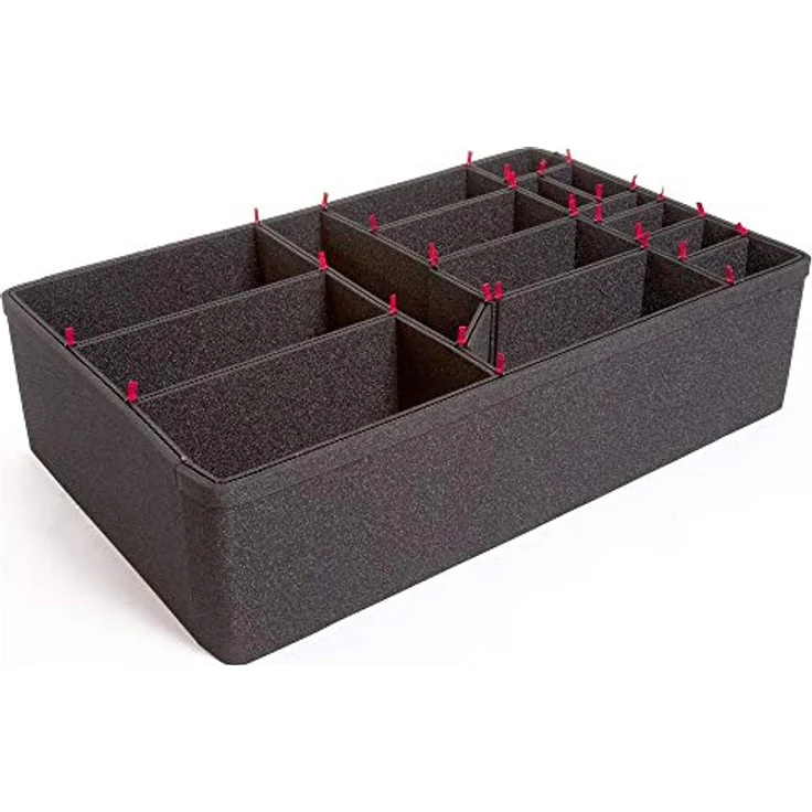 Peli 1650 TrekPak Trennwandset, Original Zubehör für Peli Protector Case, kompatibel mit Peli 1650 Koffer, Farbe: Schwarz – Bild 1
