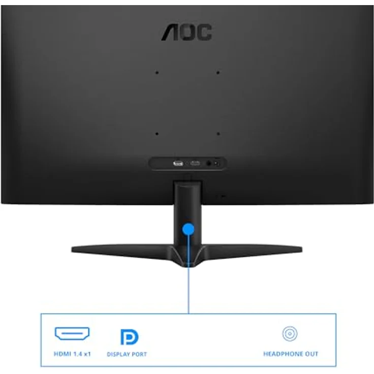 AOC 27B36X, 27 Zoll FHD Gaming-Monitor, 144 Hz, IPS, 0,5 ms MPRT, Adaptive Sync, HDR10, Schwarz – Bild 4