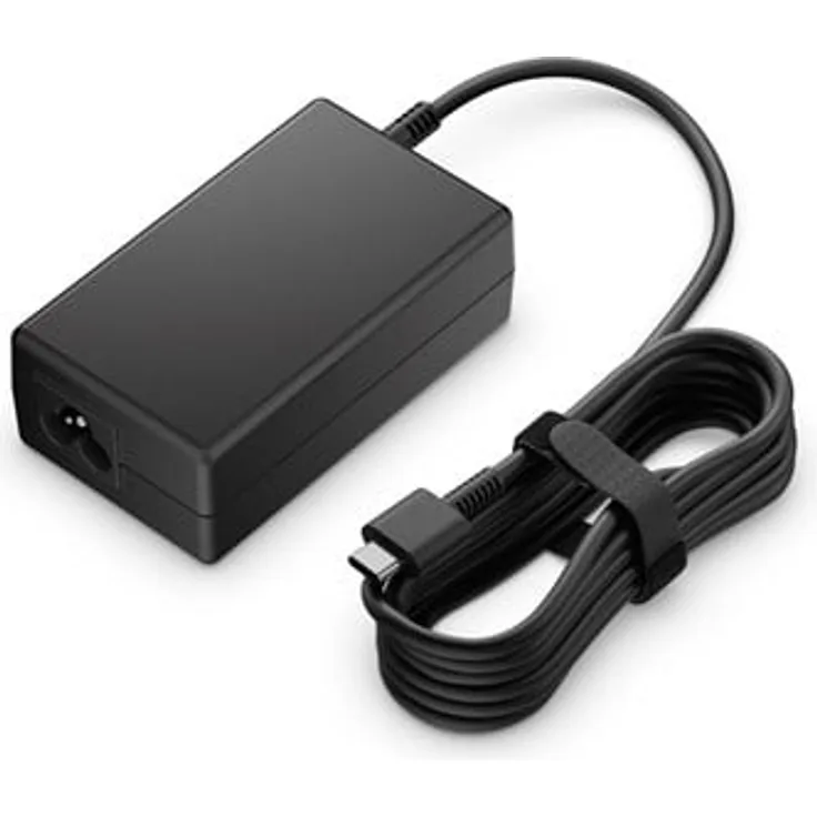 HP USB-C Power Adapter, GaN Laptop Charger mit 65 Watt, Schwarz