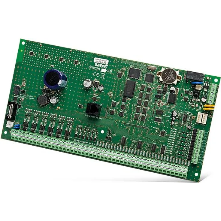 Satel Integra 128 8447, Alarmzentrale Hauptplatine mit 16-128 Linien, 32 Bereiche, Touchscreen-Bedienteile und GSM-Funktion