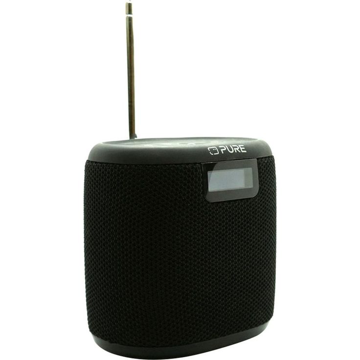 Pure Woodland Mini Outdoor Lautsprecher mit Bluetooth & DAB+/FM Radio (wasserdicht IP67, robust, tragbar, 14h Akku, perfekt für Garten & Camping) Schwarz