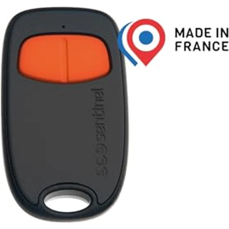 SCS SENTINEL 2-Kanal-Fernbedienung SimplyControl, orange, Reichweite 40 m, Frequenz 433,92 MHz, inklusive CR2032-Lithiumbatterie – Bild 2