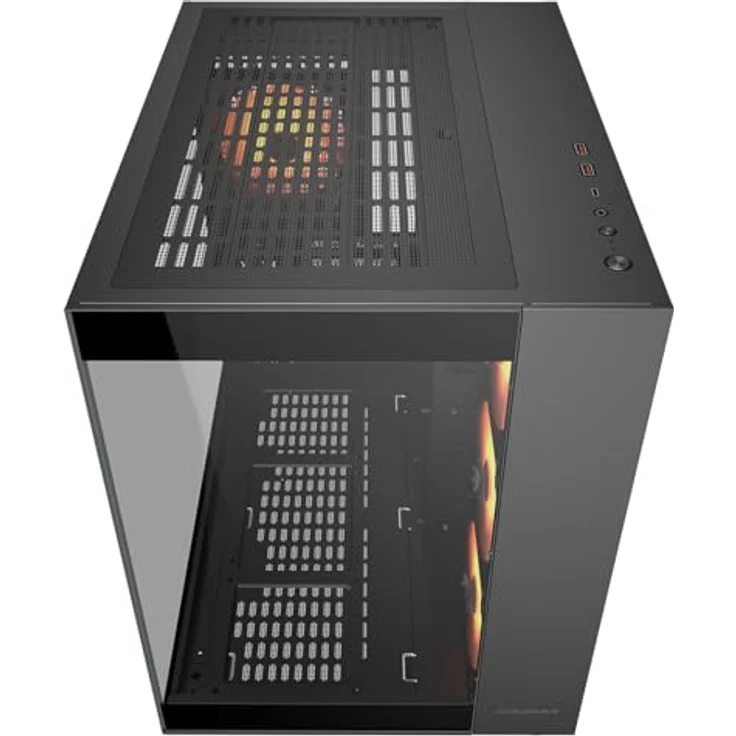 COUGAR Gaming Gehäuse PC Midi Tower Schwarz, ATX/Micro-ATX/Mini-ITX mit ARGB-Beleuchtung und optimierter Kühlung – Bild 3