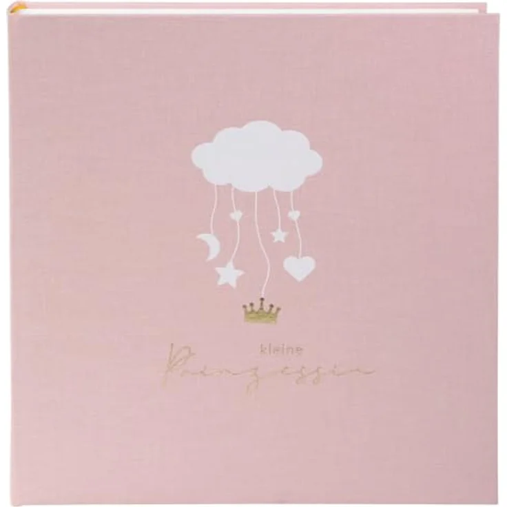 goldbuch Babyalbum Wolkenpoesie, 30x31 cm mit 6 farbigen illustrierten Seiten, rosa – Bild 1