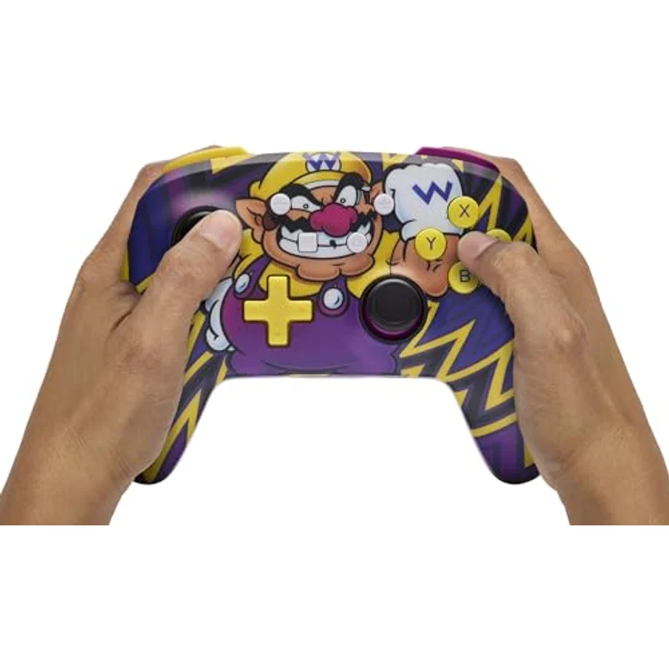 PowerA Verbesserter Kabelloser Controller für Nintendo Switch - Mario, Wario, Nintendo Switch Lite, Gamepad, Bluetooth-Controller, Aufladbar – Bild 2