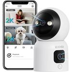 ZOSI Dual-Lens Überwachungskamera C528D mit 2K+2K, 2,4/5G WLAN, KI Personenerkennung, Farbnachtsicht