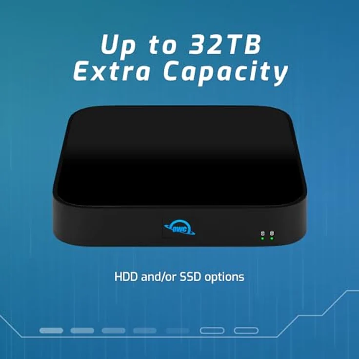 OWC miniStack STX, Thunderbolt 4 Laufwerksgehäuse, stapelbar, schwarz – Bild 2