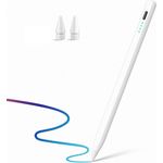 Ventarent Eingabestift Stylus Pen Pencil Smartpen für Apple iPad Air/Pro/Mini - Weiß, USB-C, magnetisch